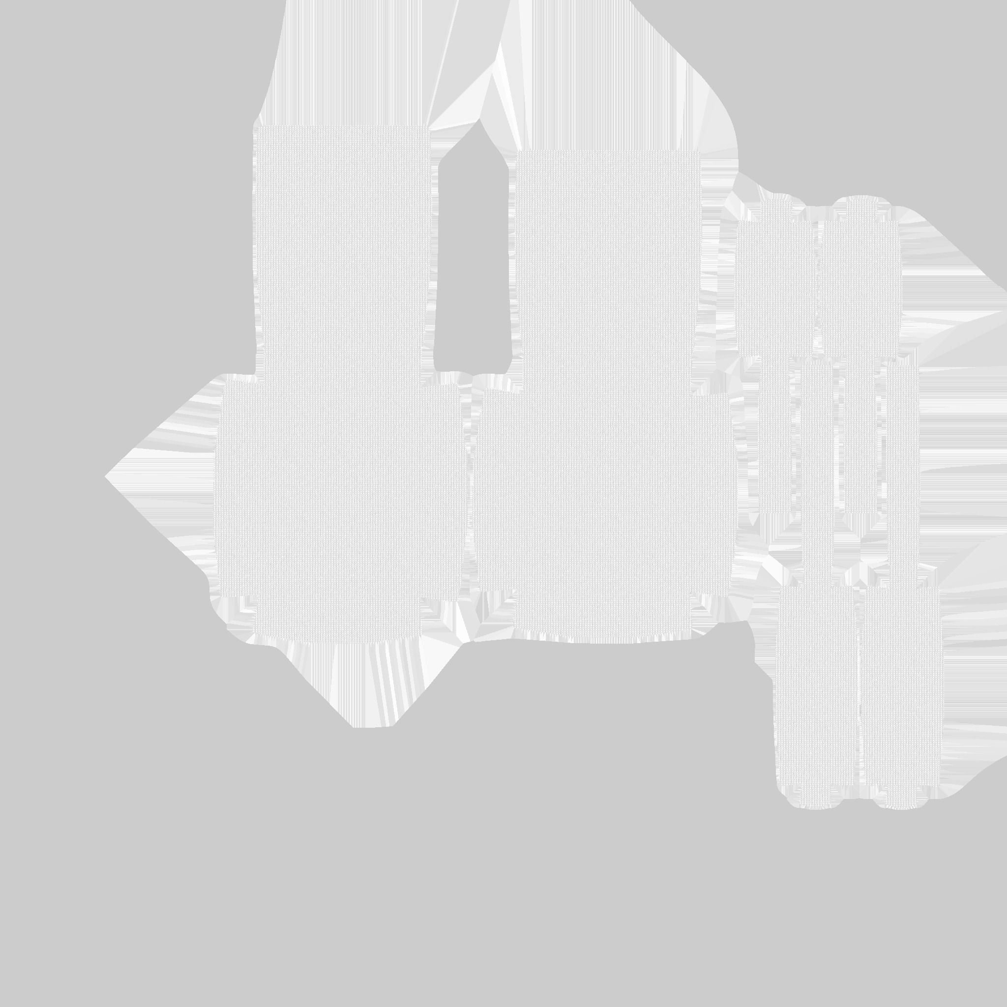 White Wood Armchair - Furniture Interior Design Low-poly 3D model_11