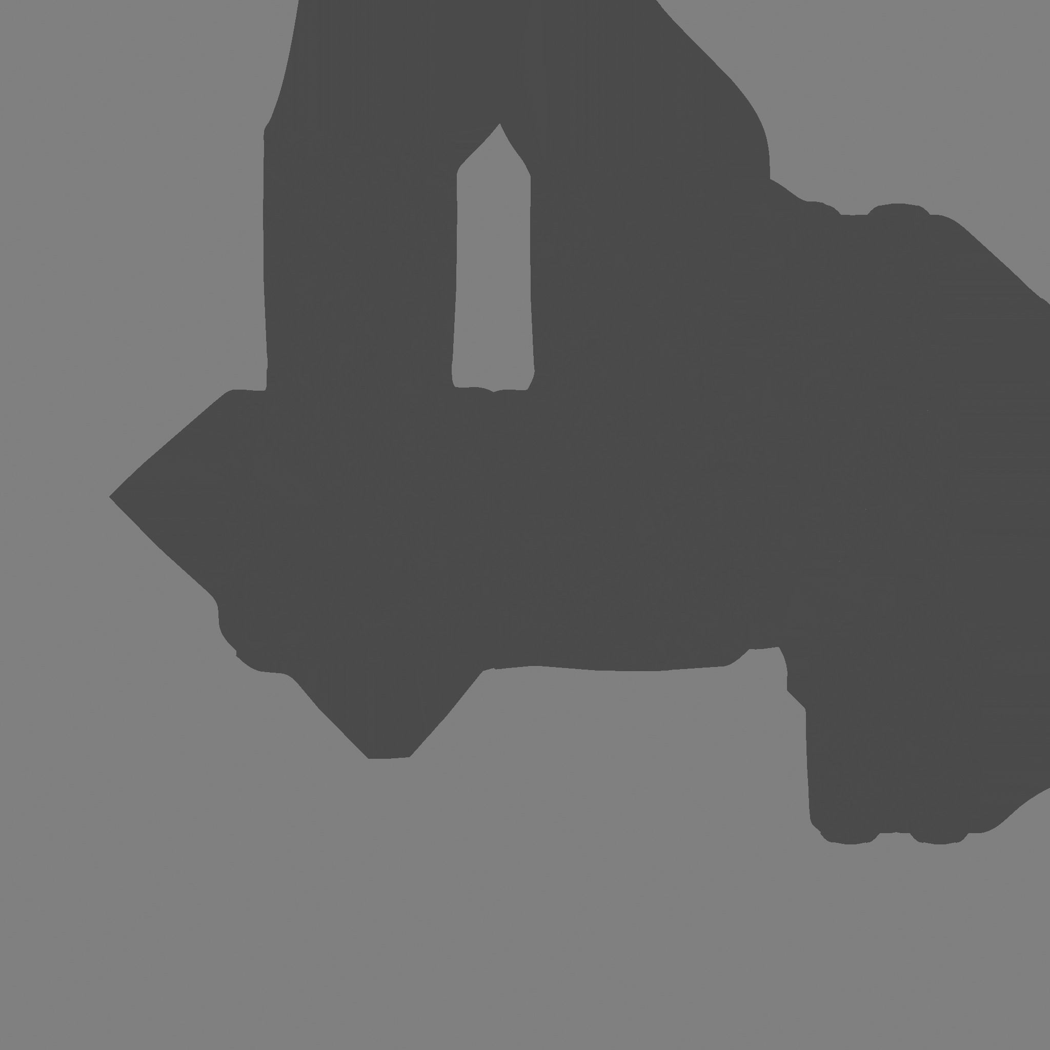 Full Black Armchair - Furniture Interior Design Low-poly 3D model_14