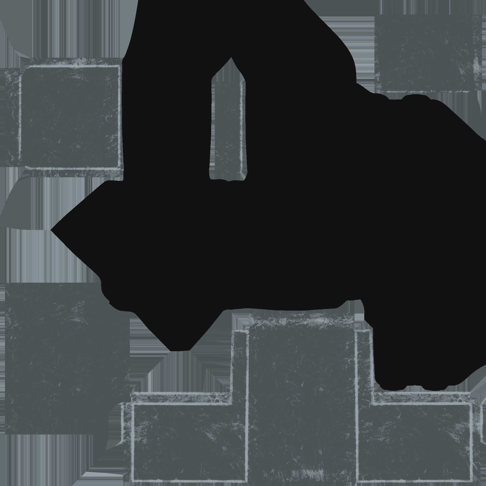 Full Black Armchair - Furniture Interior Design Low-poly 3D model_13