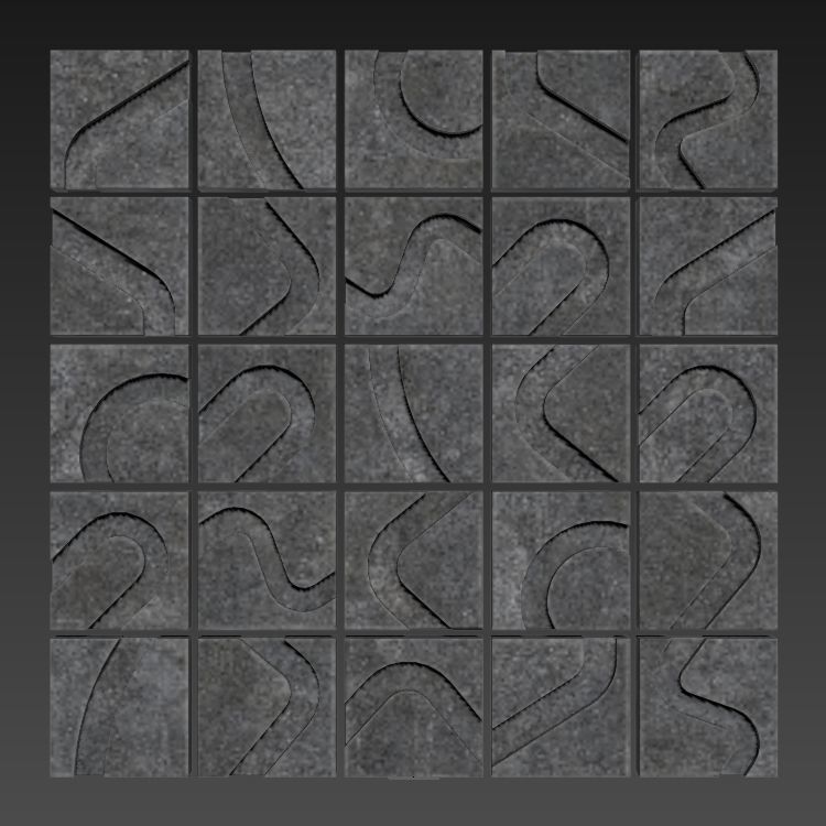 Penel plate  line bend n3 3D model_6