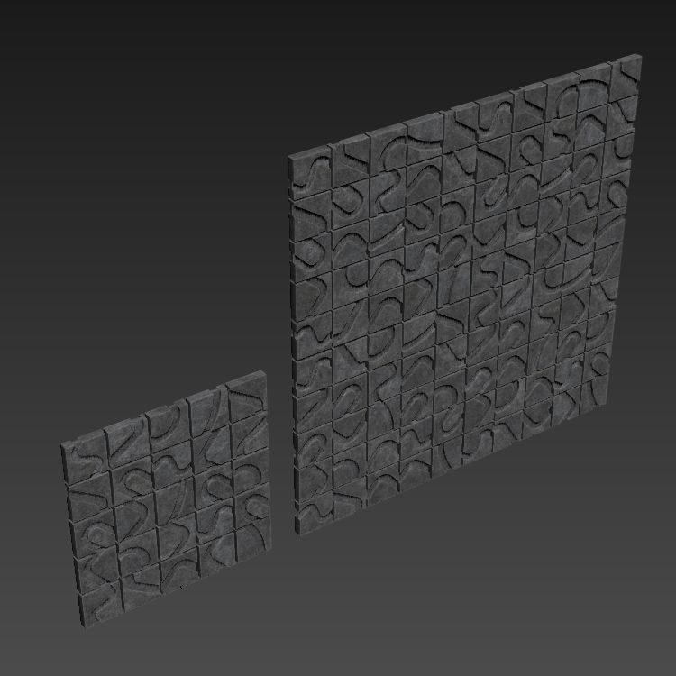 Penel plate  line bend n3 3D model_4