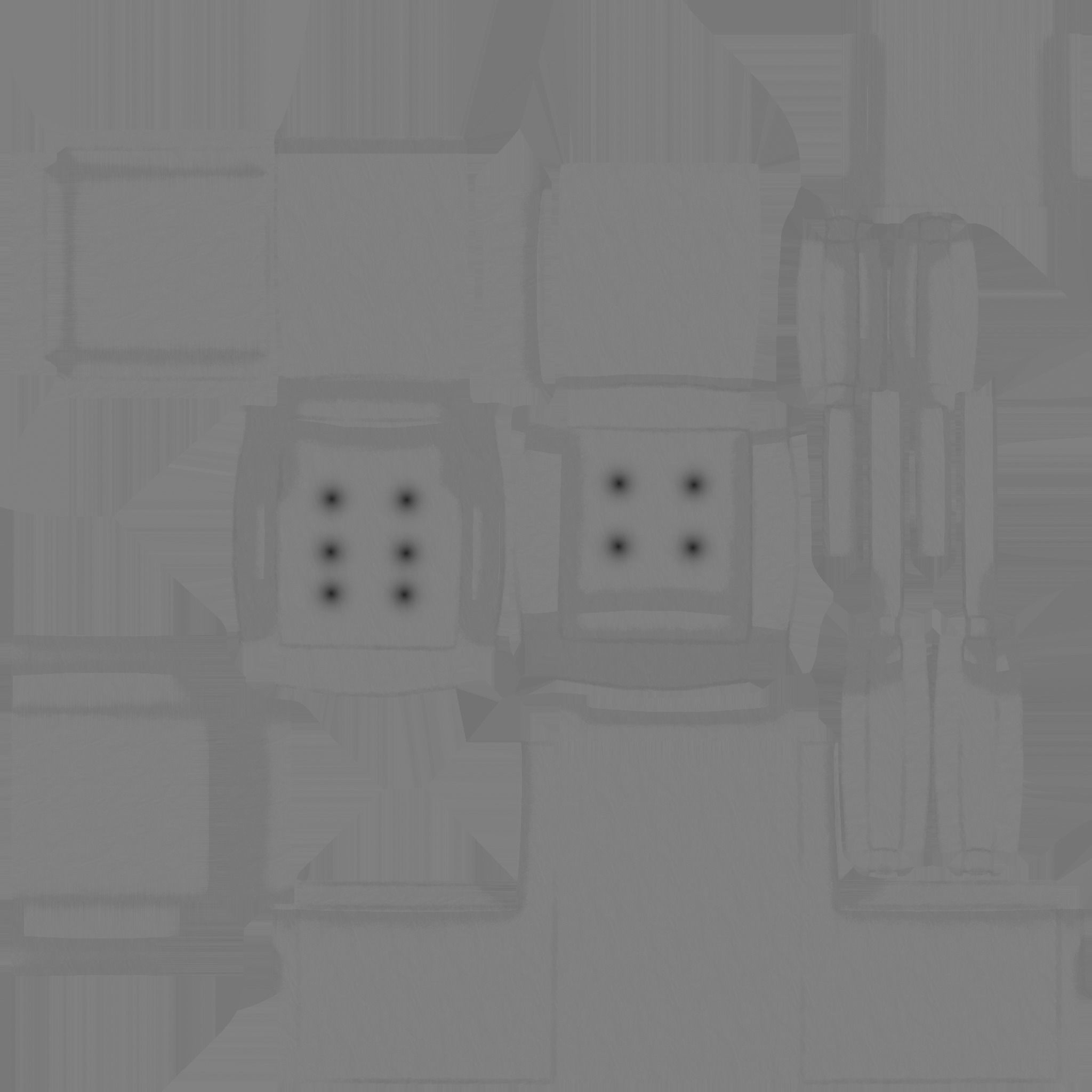 Shine Leather Armchair - Furniture Interior Design Low-poly 3D model_14