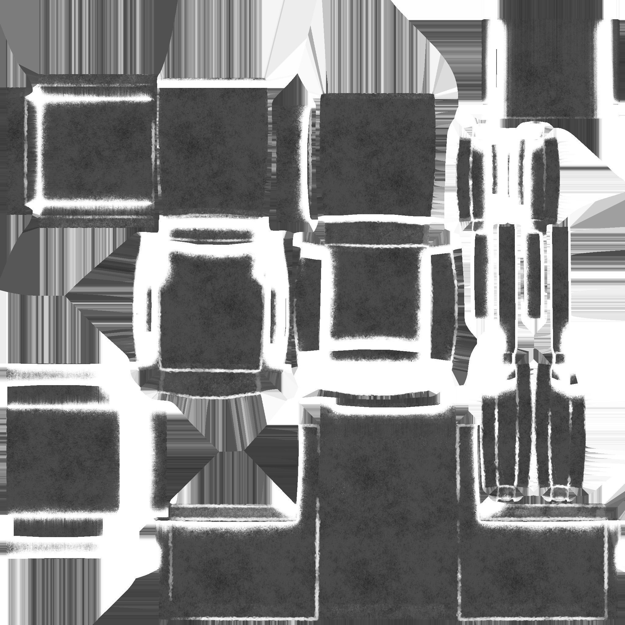 Shine Leather Armchair - Furniture Interior Design Low-poly 3D model_11