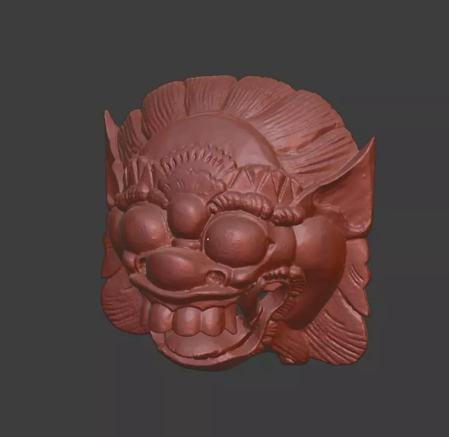 African Mask 04 high-poly 3D print model_0