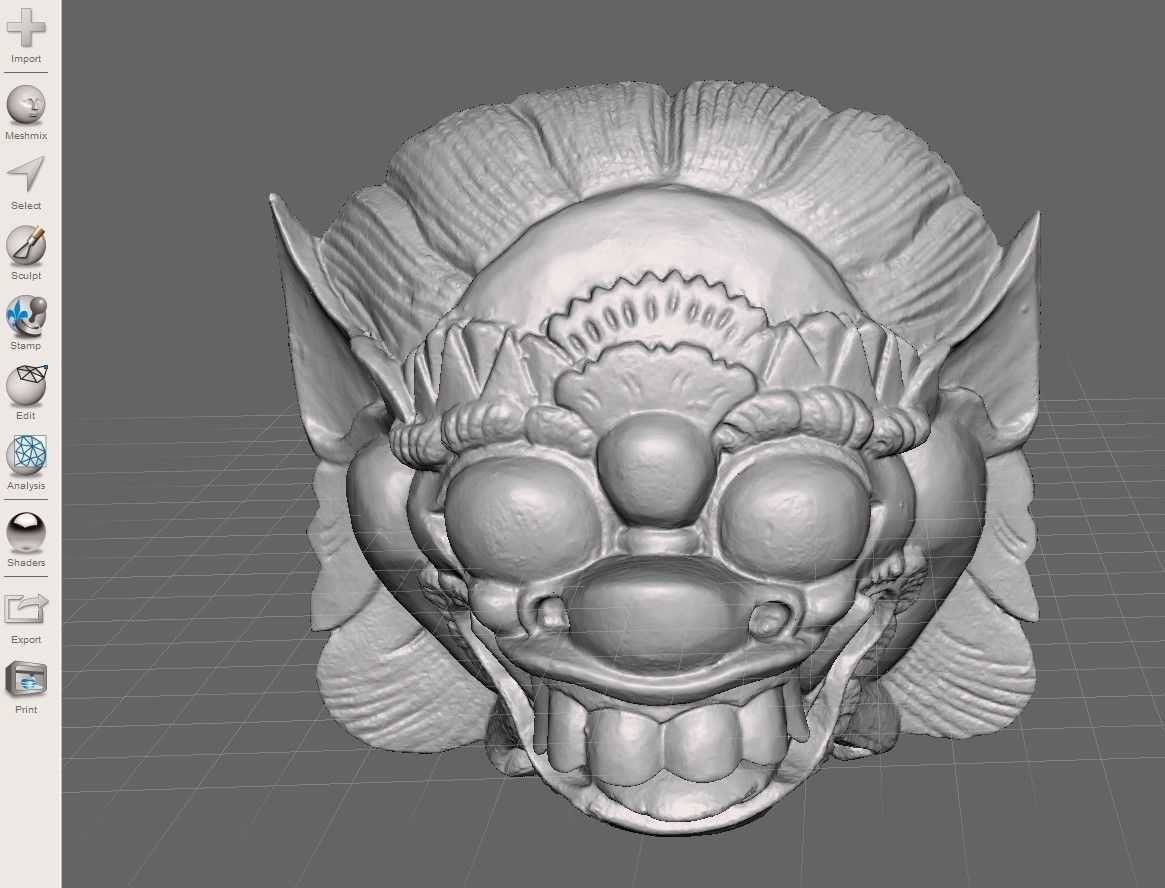 African Mask 04 high-poly 3D print model_6