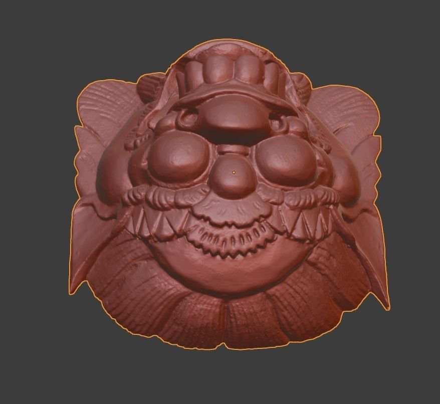 African Mask 04 high-poly 3D print model_3