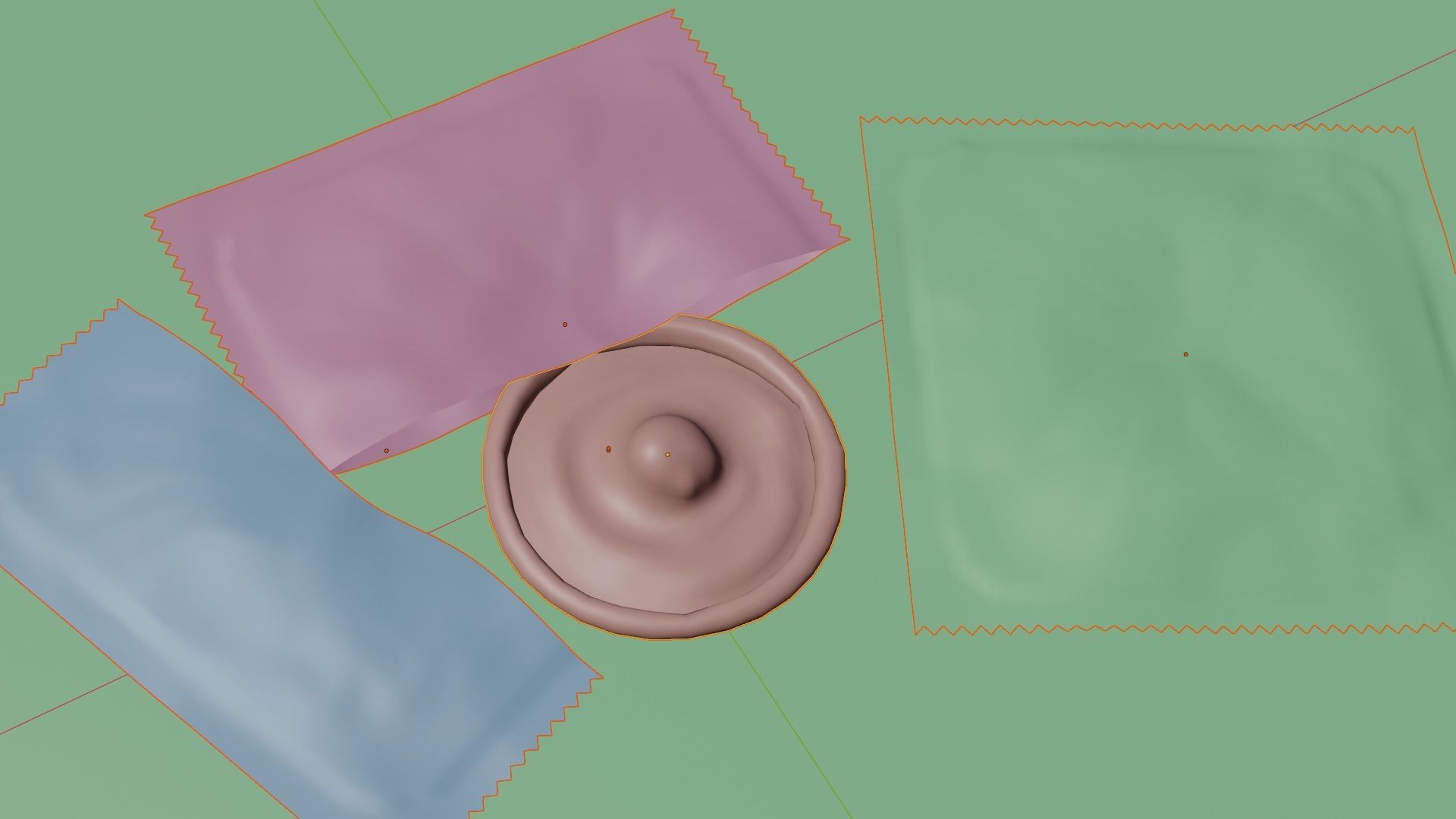 Package condom Low-poly 3D model_8