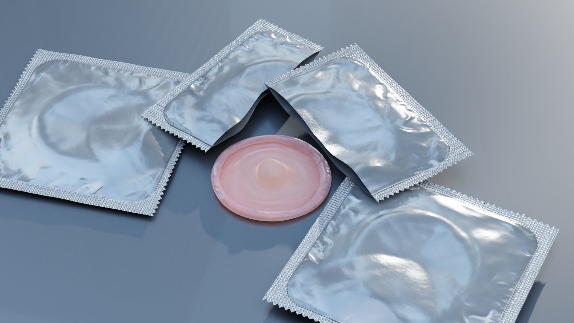 Package condom Low-poly 3D model_17
