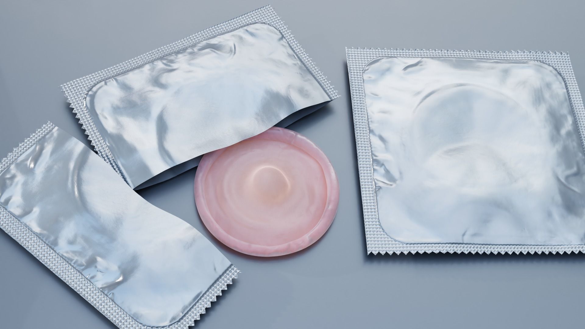 Package condom Low-poly 3D model_2