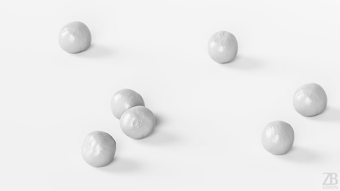 Avocado Seed 3D model 4