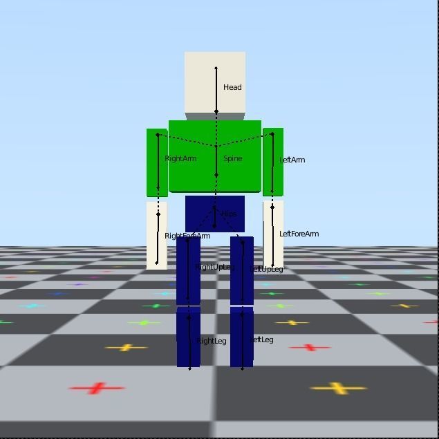 Simple game character Free low-poly 3D model_2