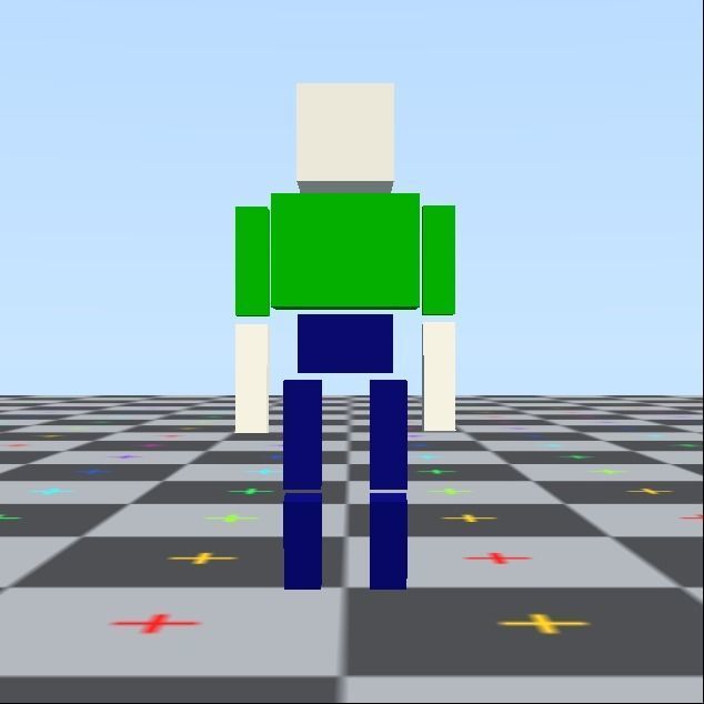 Simple game character Free low-poly 3D model_1