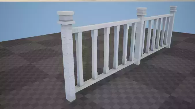 Moduler Fence PBR Game Ready