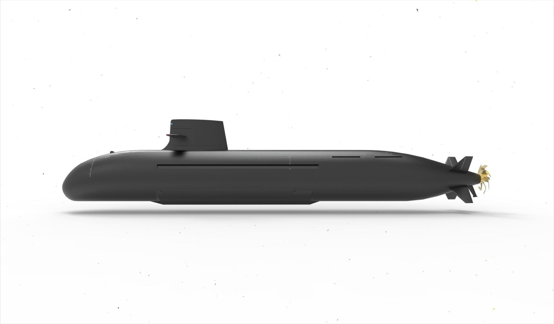 Taigei Class Submarine 3D model_1