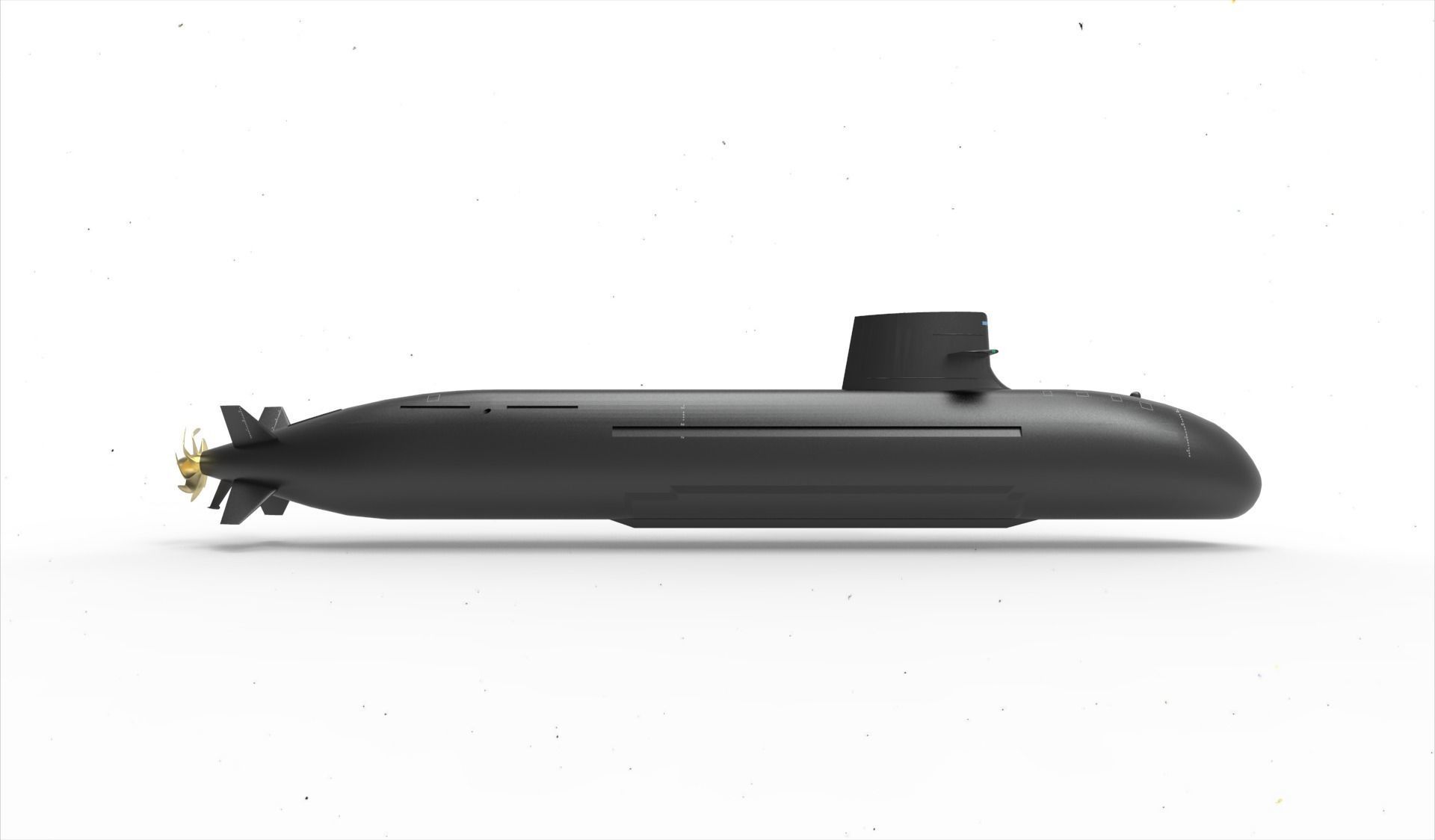 Taigei Class Submarine 3D model_2