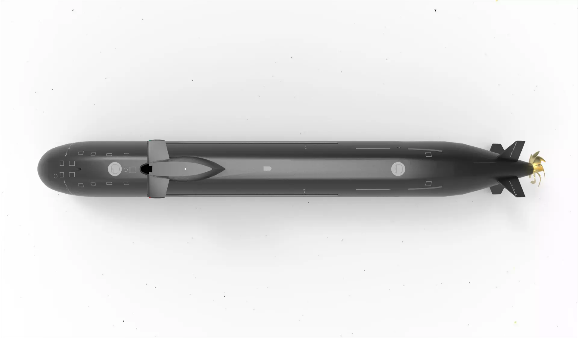 Taigei Class Submarine 3D model_0