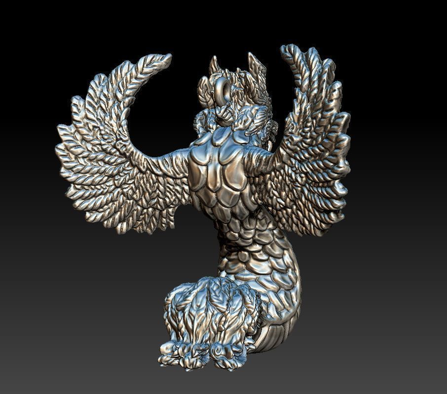 Quetzalcoatl 3D print model_3