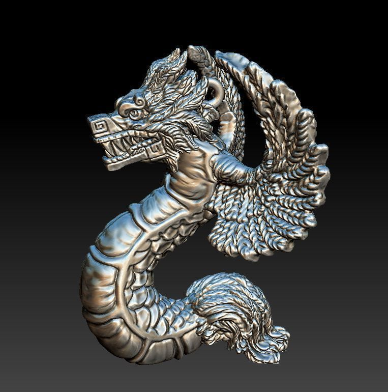 Quetzalcoatl 3D print model_2