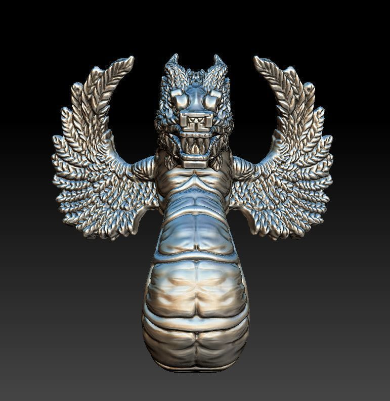 Quetzalcoatl 3D print model_1