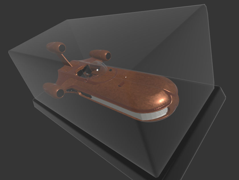 Starwars Luke Skywalker landspeeder 3D print model_2