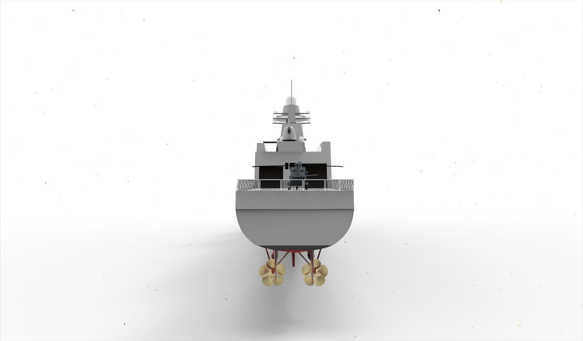 Fremm Frigate Ship 3D model_6
