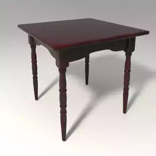 Table square with two legs