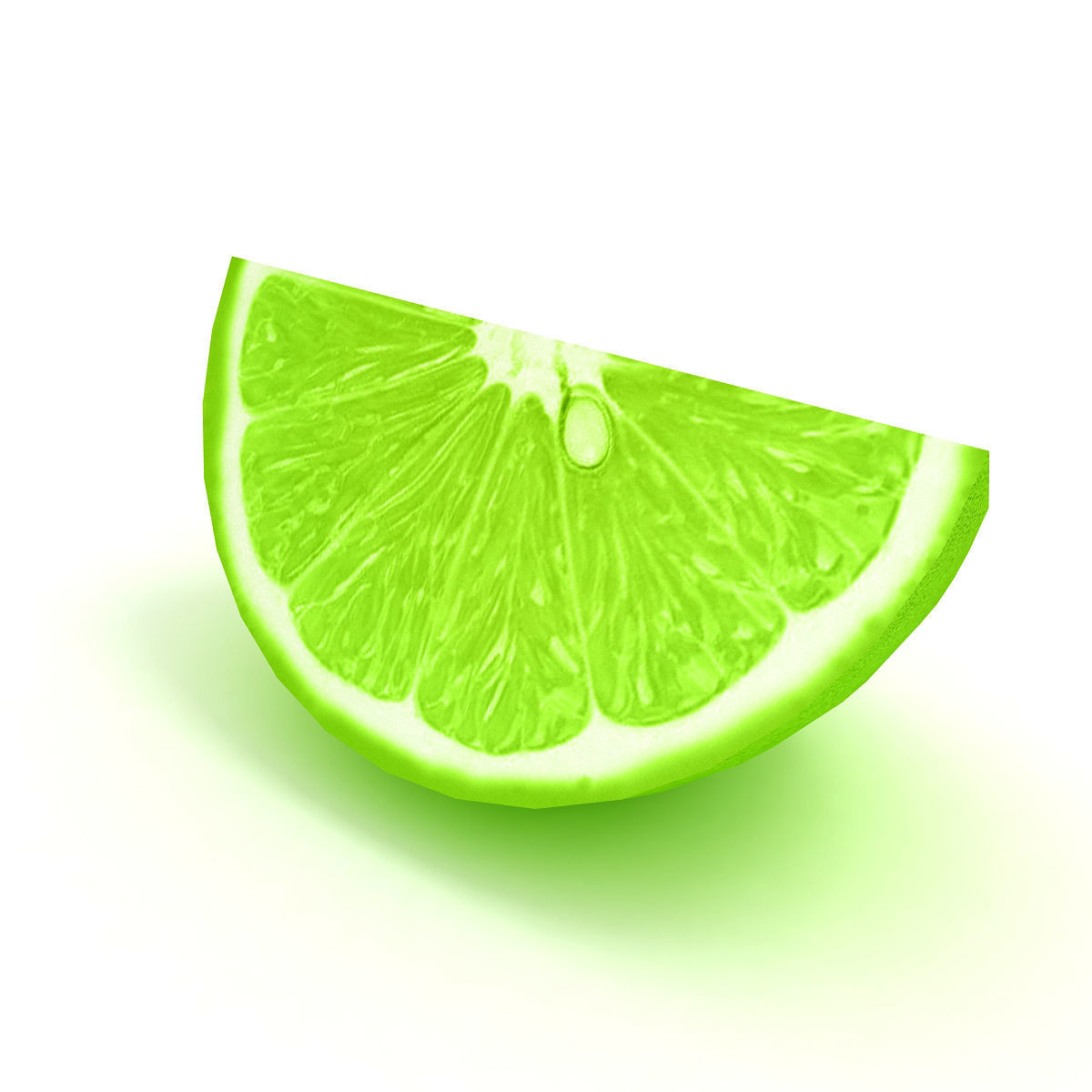 Lemon 4 lime slice 3D model_1