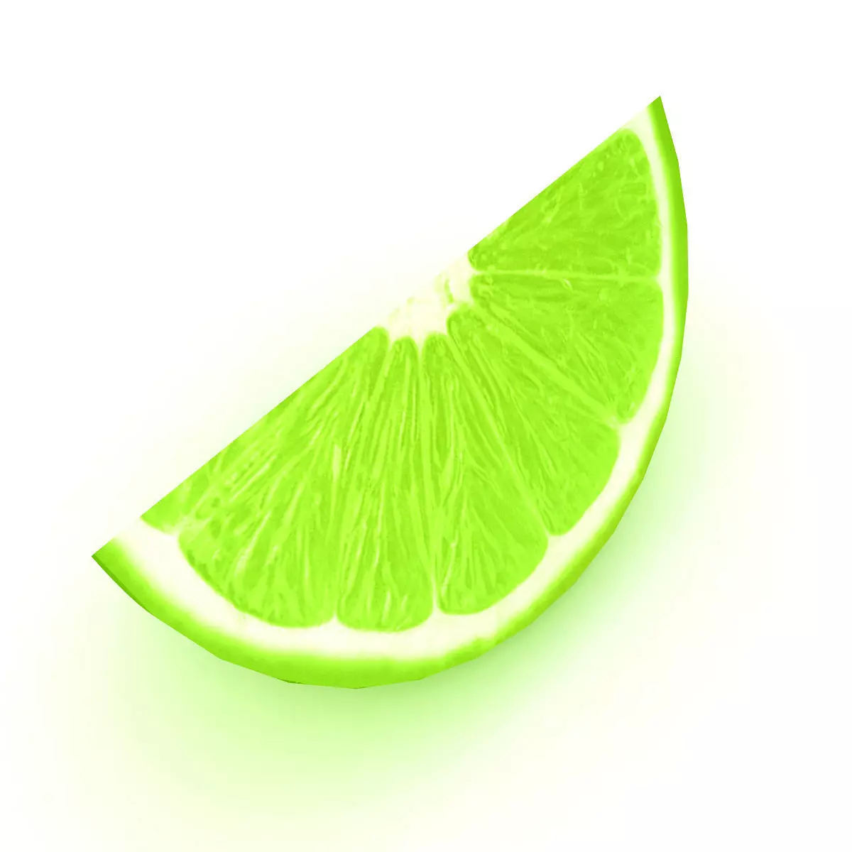 Lemon 4 lime slice 3D model_0