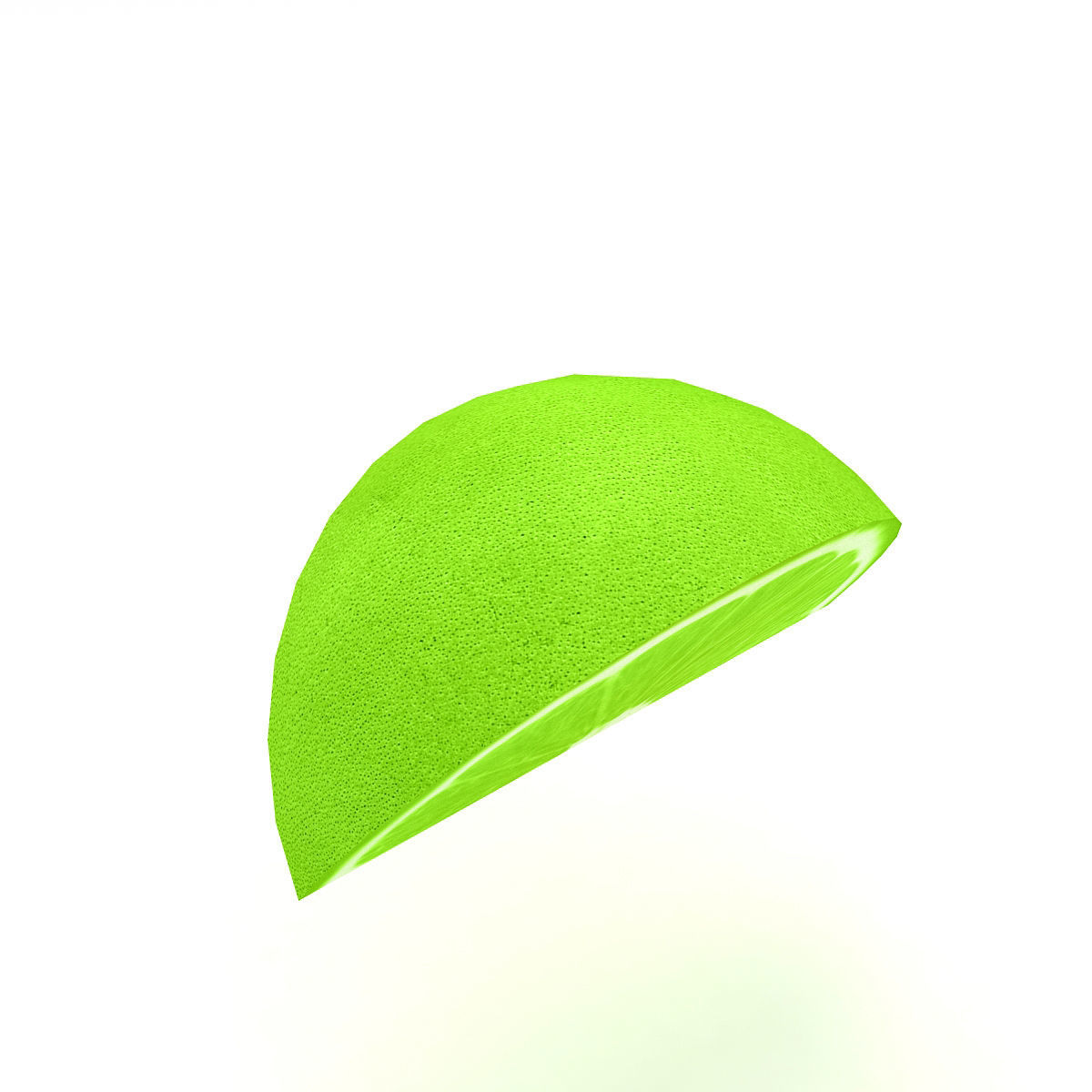 Lemon 4 lime slice 3D model_4