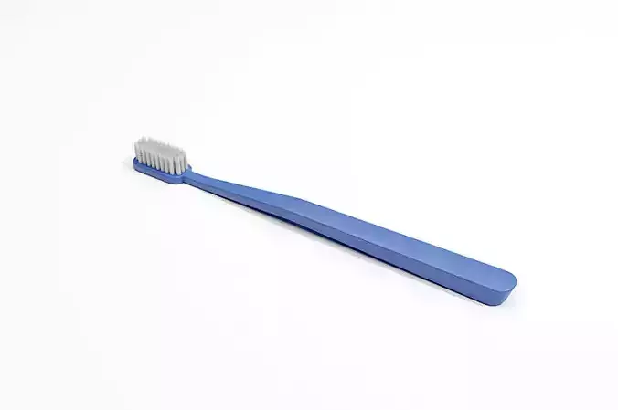 Simple Toothbrush Oral Care Low-poly 3D model