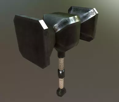 Hammer metal Free 3D model