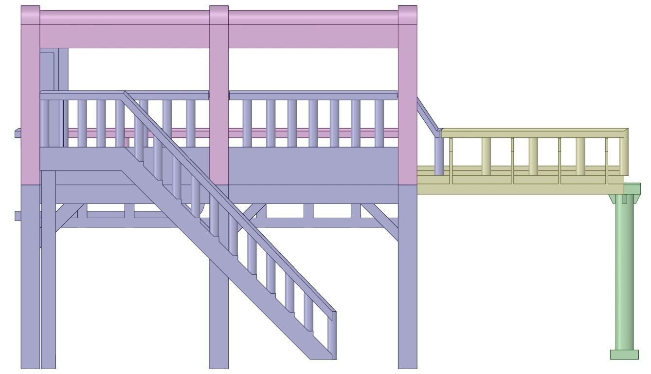 roller coaster station Free 3D print model_2