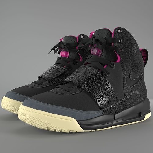 3D model Nike Air Yeezy 1 Blink PBR VR AR low poly CGTrader