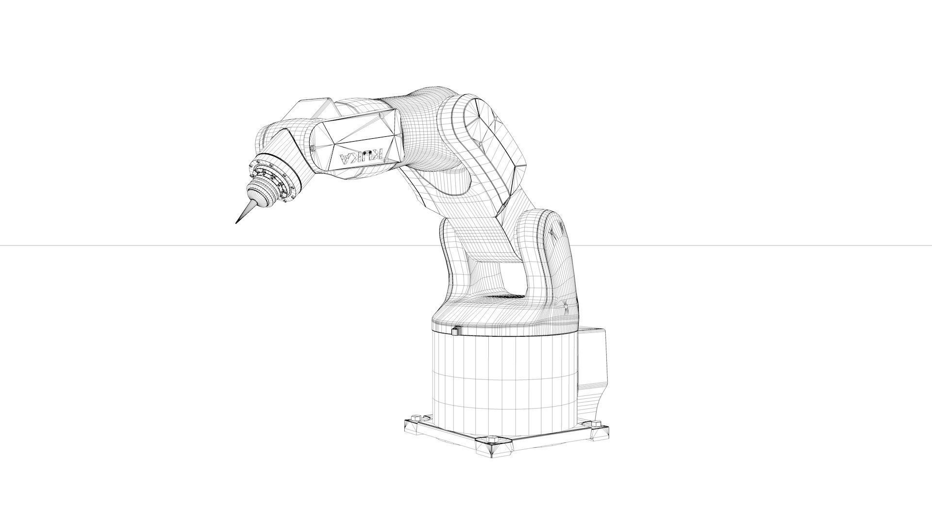 Robot Arm Kuka Agilus KR3 540 3D model_39