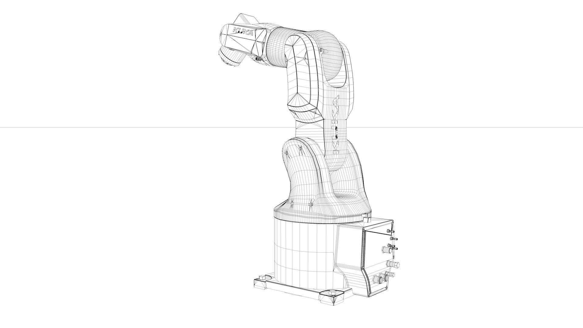 Robot Arm Kuka Agilus KR3 540 3D model_37