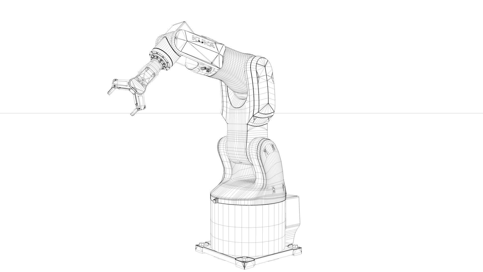 Robot Arm Kuka Agilus KR3 540 3D model_38