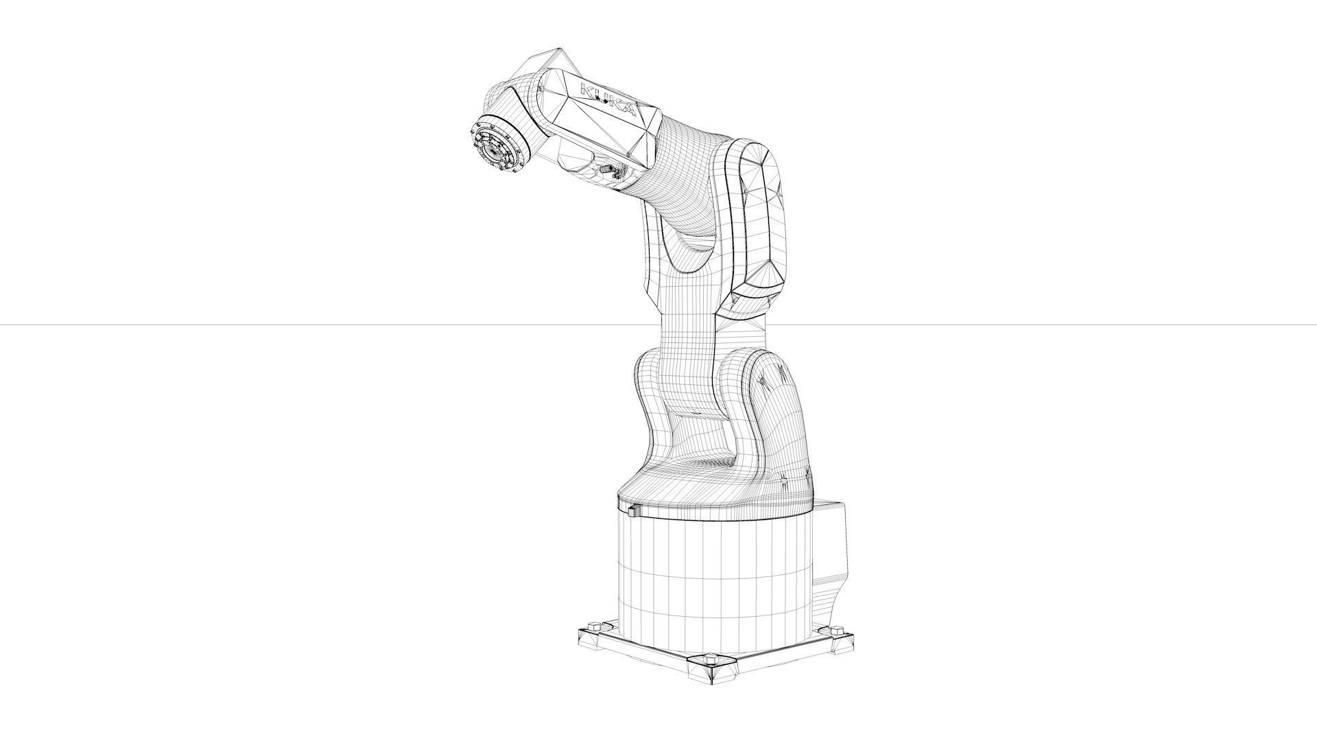 Robot Arm Kuka Agilus KR3 540 3D model_36