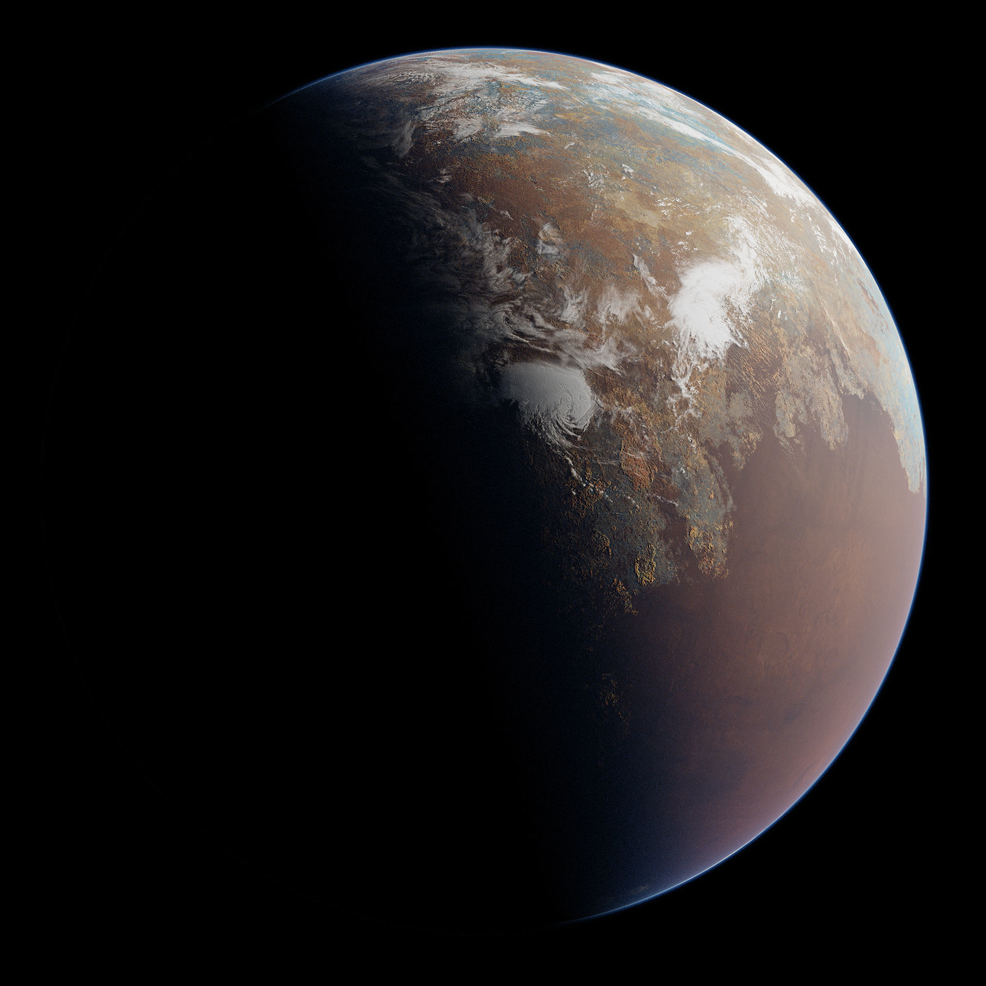 Planet Bormeir 12K 3D model_5