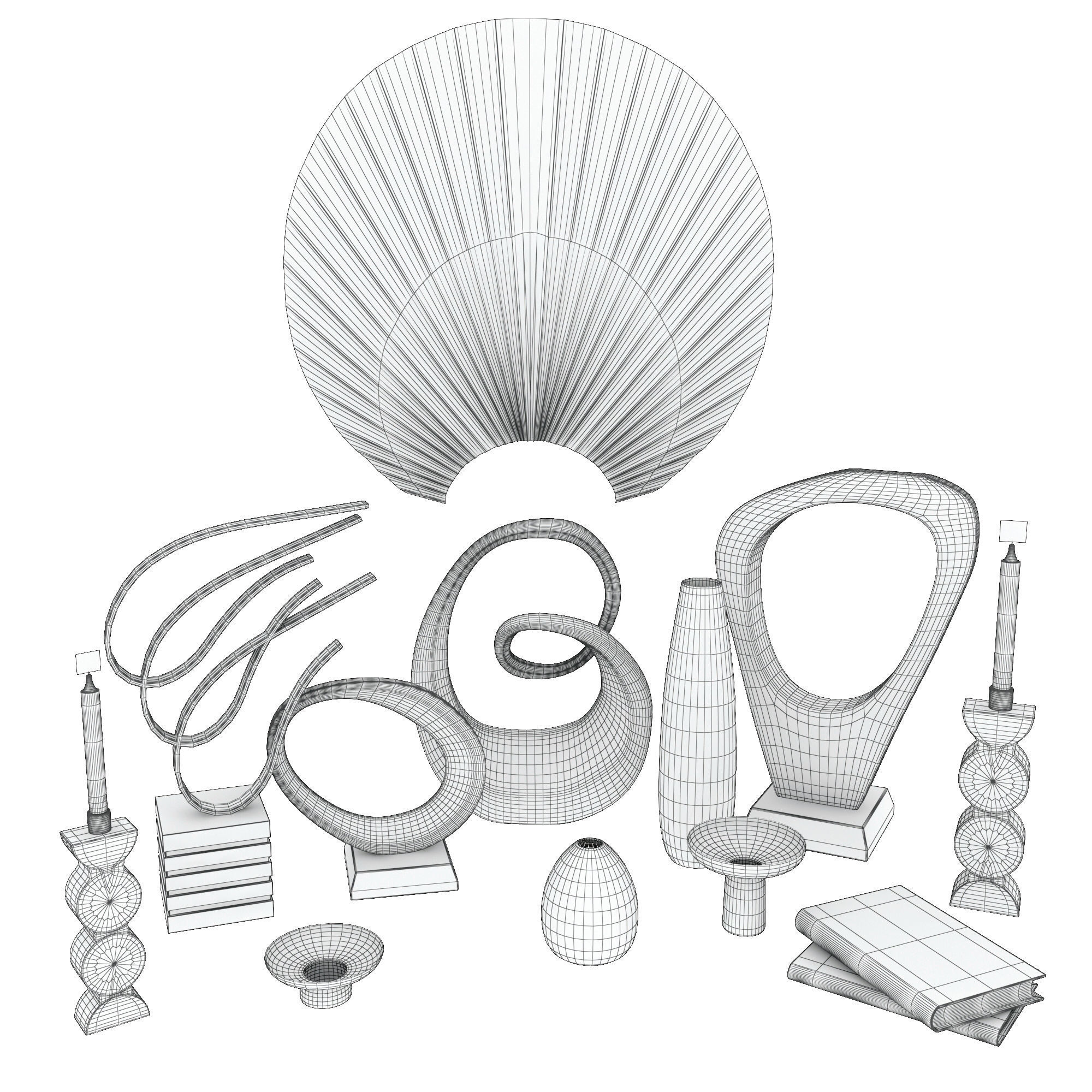 Decorative set  28 3D model_4