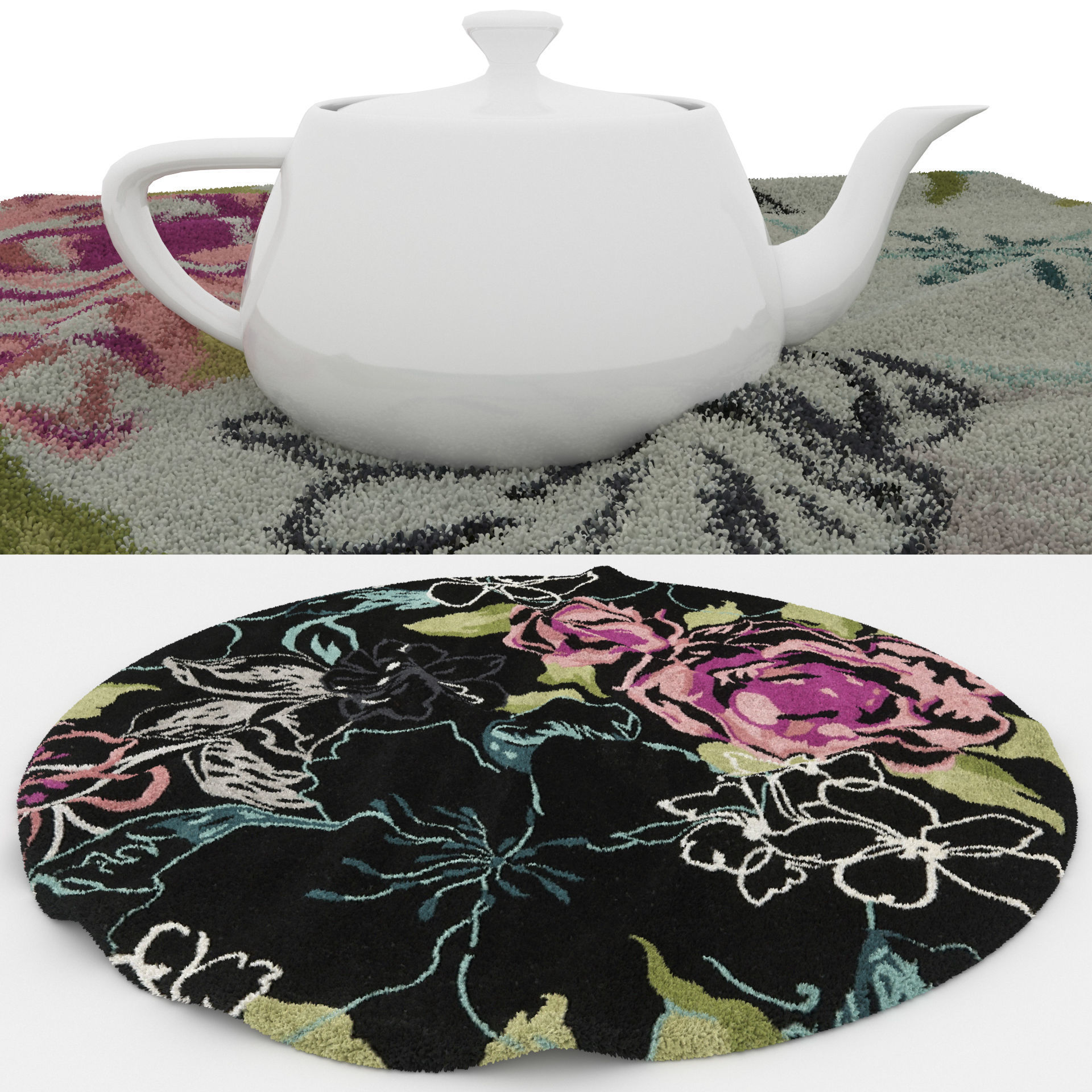 Rugs No 101 Low-poly 3D model_1