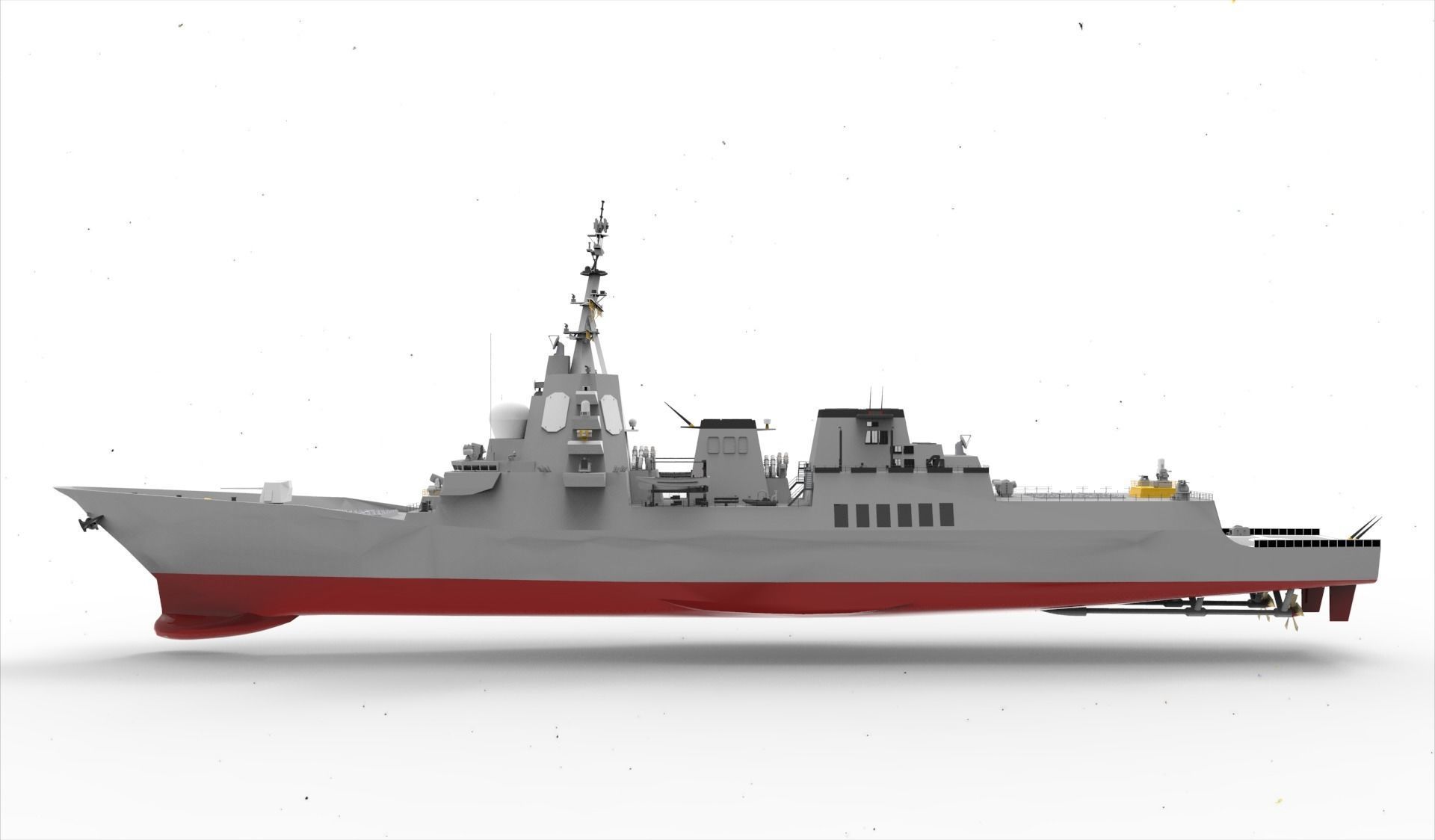 Alvaro de Bazan Class fregate 3D model_5
