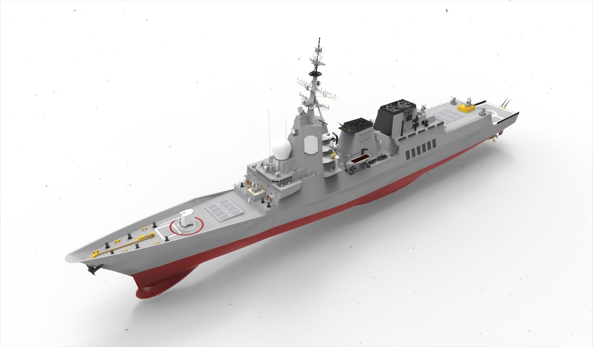 Alvaro de Bazan Class fregate 3D model_4