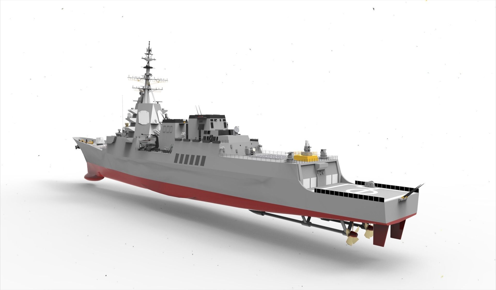 Alvaro de Bazan Class fregate 3D model_8