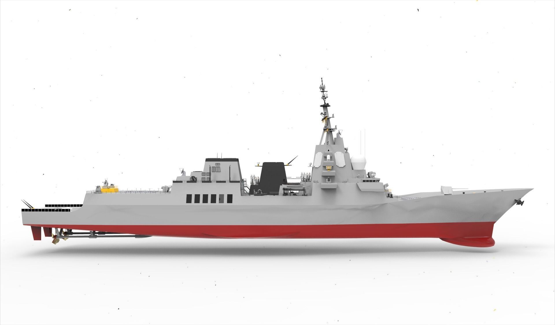 Alvaro de Bazan Class fregate 3D model_3