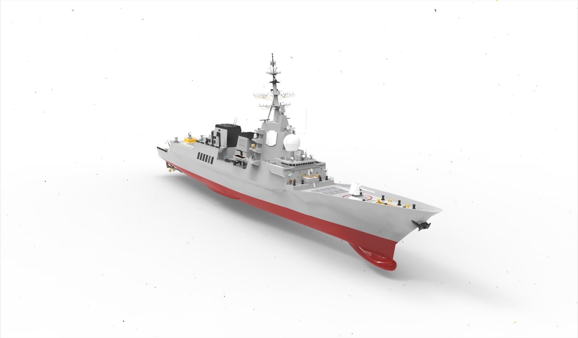 Alvaro de Bazan Class fregate 3D model_9