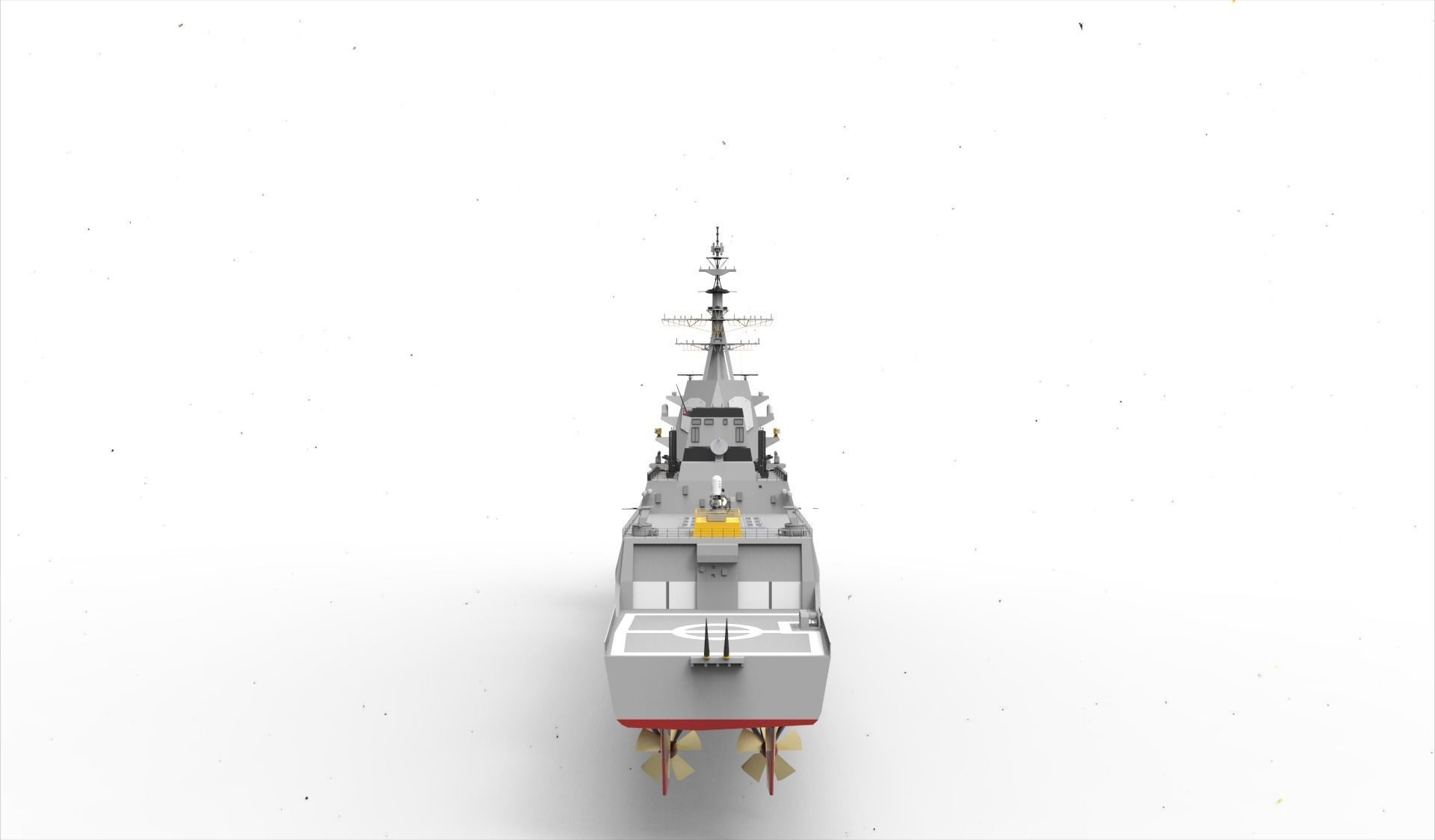 Alvaro de Bazan Class fregate 3D model_2