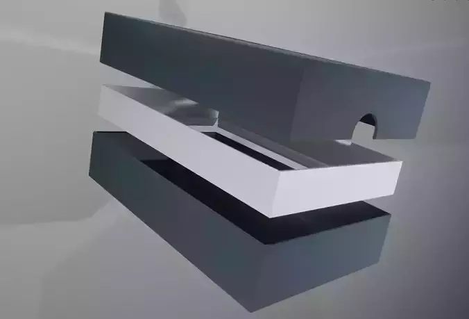 BOX packaging 3d model 