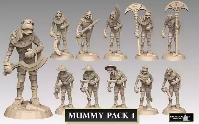 Mummy Pack 1 3D print model
