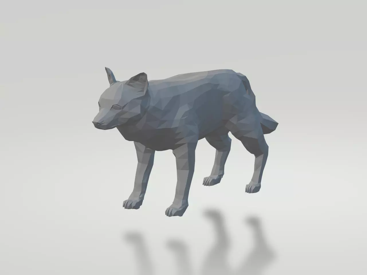 WolfWolf wolf Free low-poly 3D model
