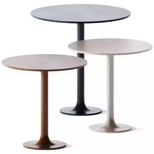 Metal Side Tables Turntable Couch by Zeitraum